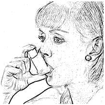 Sprawdzanie inhalatora W przypadku używania inhalatora po raz pierwszy, należy sprawdzić, czy działa on prawidłowo. 1.