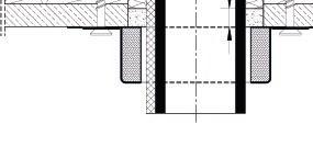 średnica Szczelina (Rura ściana) Mocowanie Materiał / Element przechodzący Wymiary rury [mm] Izolacja [mm] bez AV60 110 10 mm, wypełniona ogniochronną masą do szczelin