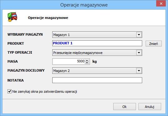 9.4 Ważenie z wykorzystaniem obsługi magazynu. Ważenie z obsługą magazynów wygląda identycznie jak w przypadku normalnego ważenia (patrz rozdział 4.