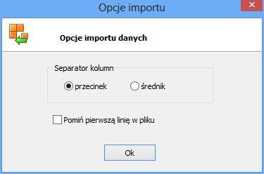 Import z plików CSV Aby wykonać import z plików CSV należy: 1. Przejść do okna z listą kontrahentów Menu Edycja/Tabele/Kontrahent 2.