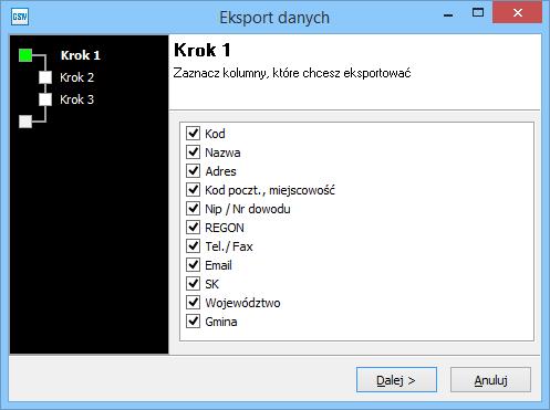 5.1.3 Tabele dodatkowe Program GSW umożliwia uaktywnienie do dziesięciu dodatkowych tabel. Tabele zawierają pola Kod i Wartość. Tabele te można dowolnie nazwać (Np. Nr cysterny, Kierowca itp.
