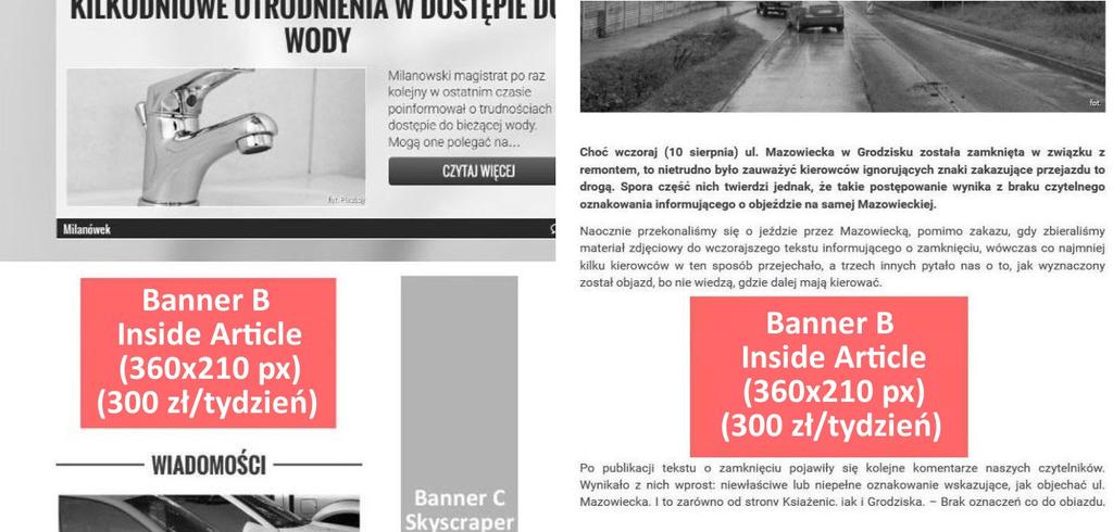 Banner B Inside Article (300 zł brutto/tydzień) Połączenie Bannera B z Bannerem Inside Article