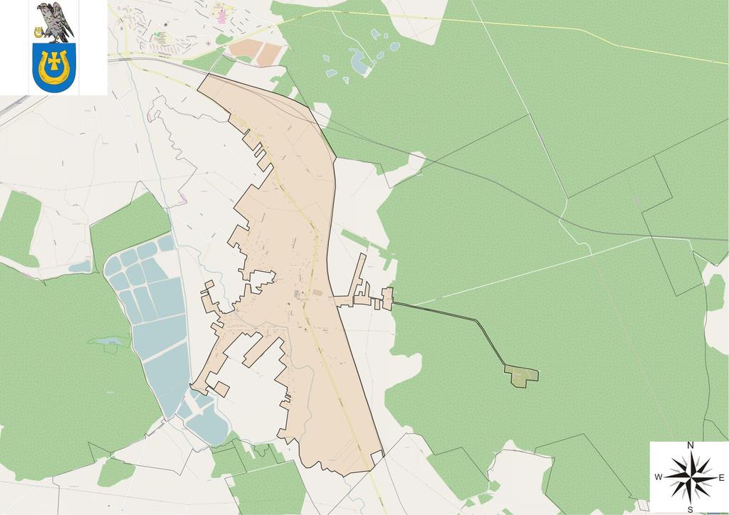 Mapa 13 Granice wyznaczonego obszaru rewitalizacji na terenie Gminy