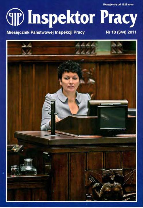 Nr 10 (344) PAŹDZIERNIK 2011 Sejm przyjął sprawozdanie 3 Rop zapoznała się z wynikami kontroli agencji zatrudnienia 5 Wiadomości nie tylko z kraju 6 Pielgrzymka Ludzi Pracy 8 Stanowisko ROP 8 Konkurs