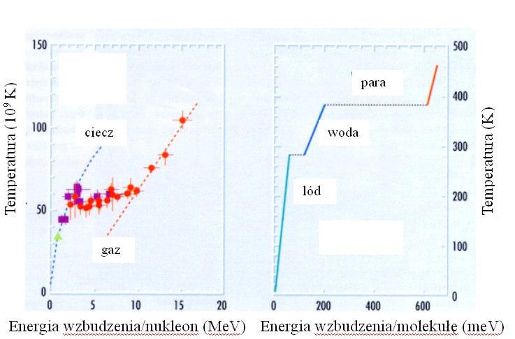 Przejście fazowe ciecz-gaz materia jądrowa woda