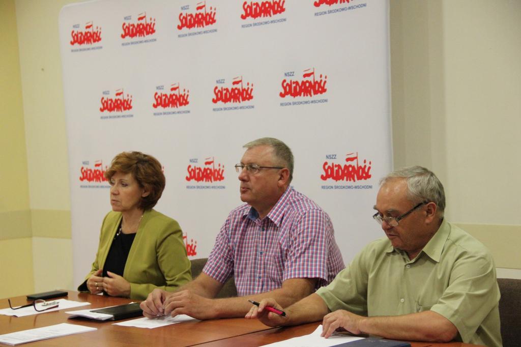 Zebranie związkowe 28 sierpnia w Sali Konferencyjnej Regionu Środkowo- Wschodniego NSZZ Solidarność miało miejsce spotkanie Prezydium ZR z przewodniczącymi Organizacji Związkowych.
