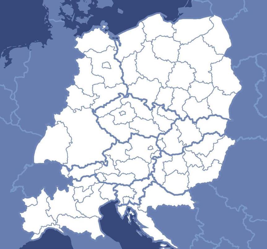 Interreg Europa Środkowa Obszar programu: Austria, Chorwacja, Czechy, Niemcy (część), Polska, Słowacja, Słowenia, Węgry i Włochy (część) Instytucja Zarządzająca: Miasto Wiedeń Wspólny