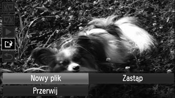 Edycja Sprawdź edytowany film. Za pomocą przycisków op wybierz opcję (Odtwórz), a następnie naciśnij przycisk m. Rozpocznie się wyświetlanie edytowanego filmu.