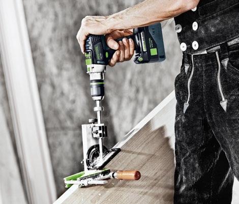 System Festool Budowa schodów Oszczędność czasu: Produkcja stelaży za pomocą frezarki do połączeń DOMINO nie zajmuje dużo czasu.