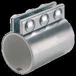 18 sprzęgła pipe couplings 19 Typ 10 type 10 Typ 20 type 20 - Długośc = 100 mm, 2 śruby - guma z naturalnego kałczuku (czarna lub biała), lub silikonu - Tuleja ze stali nierdzewnej - length = 100 mm,
