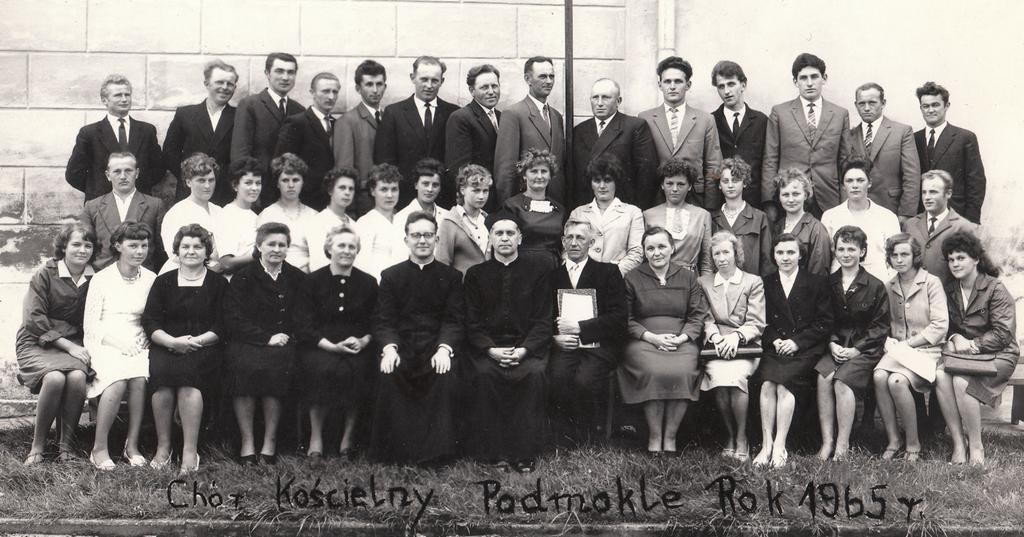 Chór kościelny z Podmokli -1965 r.