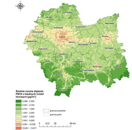 Źródło: Program Ochrony powietrza dla województwa małopolskiego.