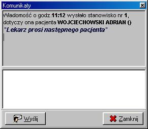 Poczekalnia 2.1. Poczekalnia W menu Poczekalnia można znaleźć następujące funkcje: 1. Pokaż kartę pacjenta wyświetla kartę zaznaczonego pacjenta.
