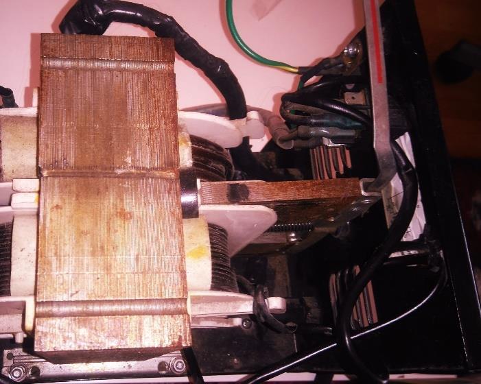 Welding transformer created by HARDER, placed in Cathedral of Electrical Machines Drives and Measurements