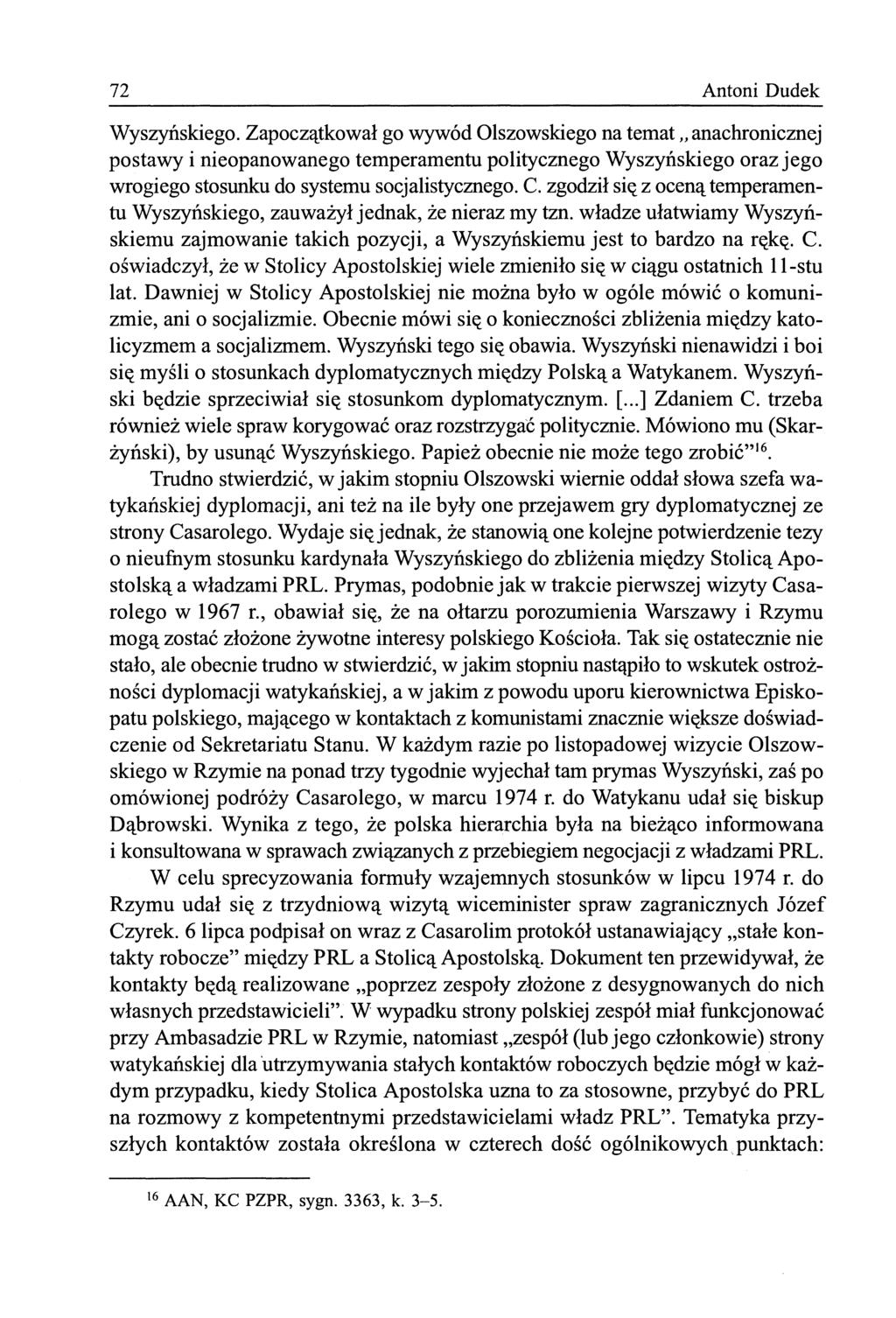 72 Antoni Dudek Wyszyńskiego.