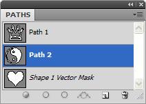 Ścieżki (Paths) Paleta Ścieżki (Paths) odnosi się do użycia narzędzi z grupy Pióro (Penn Tool) oraz Kształt własny (Custom Shape Tool).