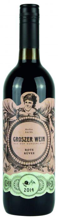 Groszer Wein Rote Küvee Czerwone Zweifelt 30%, Blaufränkisch 40%, Cabernet Sauvignon, Syrah, 13% 1 g/l 6.
