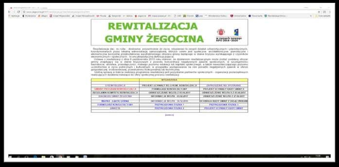 Gminny Program Rewitalizacji na lata 2016-2020 4. Organizacja i przebieg konsultacji Konsultacje społeczne prowadzone były od 24.05.2017 roku 