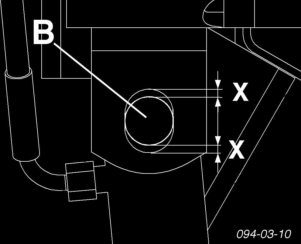 Mechanizm tnπcy, belka noøowa Regulacja belki noøowej Pionowe ustawienie belki noøowej * Belka powinna byê tak ustawiona, øeby podczas jej odchylania rura ramy wpasowa a sií bez problemu w otwûr na