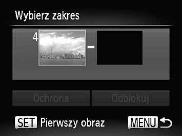 Ochrona zdjęć Włącz ochronę zdjęcia. Po naciśnięciu przycisku n pojawi się ekran potwierdzenia. Za pomocą przycisków qr wybierz pozycję [Tak], a następnie naciśnij przycisk m.