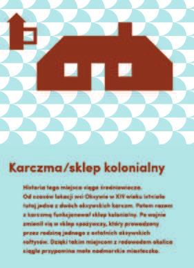 Fot. nr 15, 16, 17. Elementy graficzne drogowskazu i tablic informacyjnych stworzone podczas działań tożsamościowych w dzielnicy Witomino-Radiostacja.