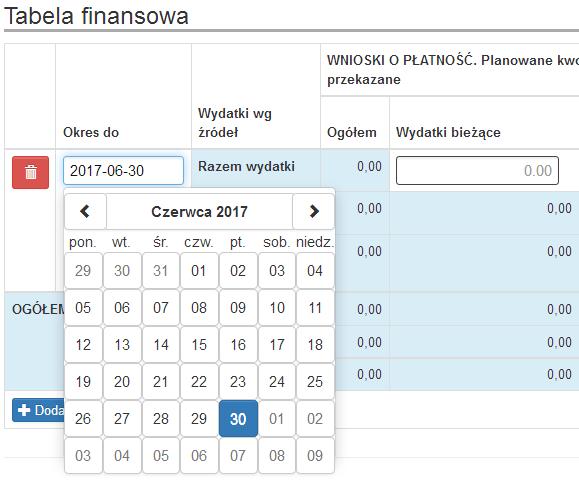 3.6.2.Opis części oraz pól w zakładce Dane finansowe.