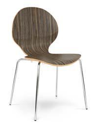 D Dostępny w standardowych wybarwieniach drewna oraz w laminacie. D Siedzisko z tapicerowaną poduszką (wersja seat plus).