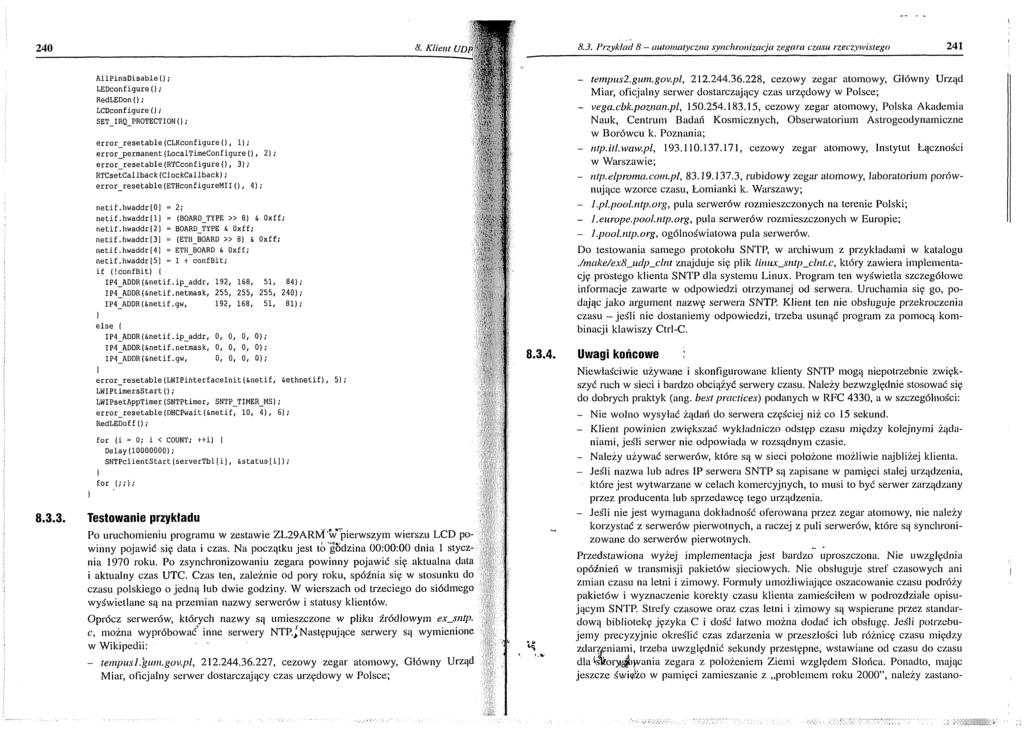 240 8. Klient UDP 8.3.