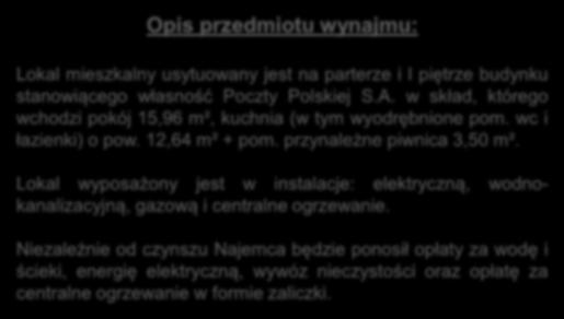 S.A. w skład, którego wchodzi pokój 15,96 m², kuchnia (w tym