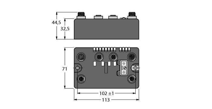 Kompaktowe, sieciowe moduły I/O On- Machine CANopen slave 10, 20, 50, 125, 250, 500, 800, or 1000 kbps Two 5-pin M12 male receptacles for fieldbus connection 2 rotary coding switches for node-address