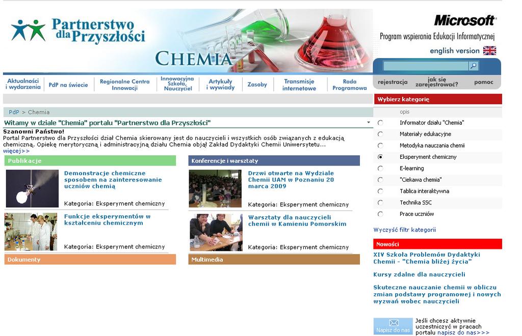 używanych podczas tworzenia kursów, opisy wykorzystywanych platform, możliwości zdalnego nauczania chemii; 6.