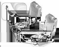50 Fotele, elementy bezpieczeństwa W układzie komfortowym fotele skrajne można dodatkowo przesuwać w kierunku poprzecznym, po uprzednim złożeniu fotela środkowego i przekształceniu go