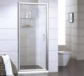 Kabiny Kermi umożliwiają swobodne poruszanie się pod prysznicem, dostęp do wieszaka na ręcznik bądź przybory prysznicowe i łatwe czyszczenie powierzchni tafli szkła przez proste dotarcie do jej