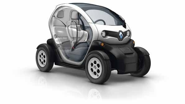 BEZPIECZEŃSTWO Twizy potrafi również skutecznie cię chronić.