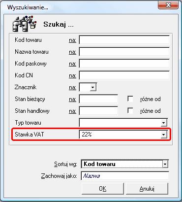 Symfonia Start Handel 3 / 8 zmiana daty Do. Dodawanie stawek Klikając na przycisk Nowy użytkownik może zdefiniować kolejne stawki VAT.