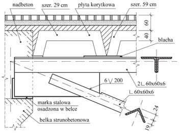 Stalow konstrukcj przekrycia (rys. 3) stanowi p atwie kratowe 1 o rozpi to ci 12,0 m u o one na ryglach ram w rozstawach co 3,0 m (por. rys. 2).
