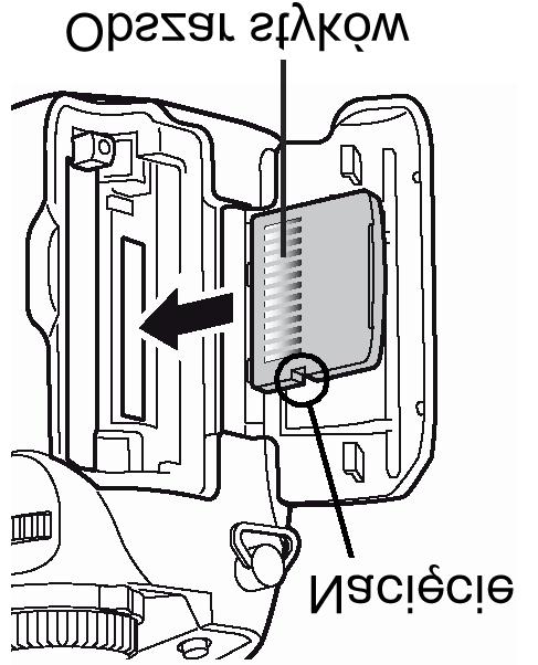 Compact Flash (CF) (opcja) Można korzystać z tych niewielkich kart z pamięcią półprzewodnikową, które są dostępne w handlu.