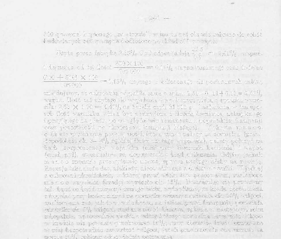 244 800 q wapna, kupionego,,na stronie", w innym zaś okresie zabrano do robót budowlanych 500 o wapna i odłożono na skład 500 o wapna.