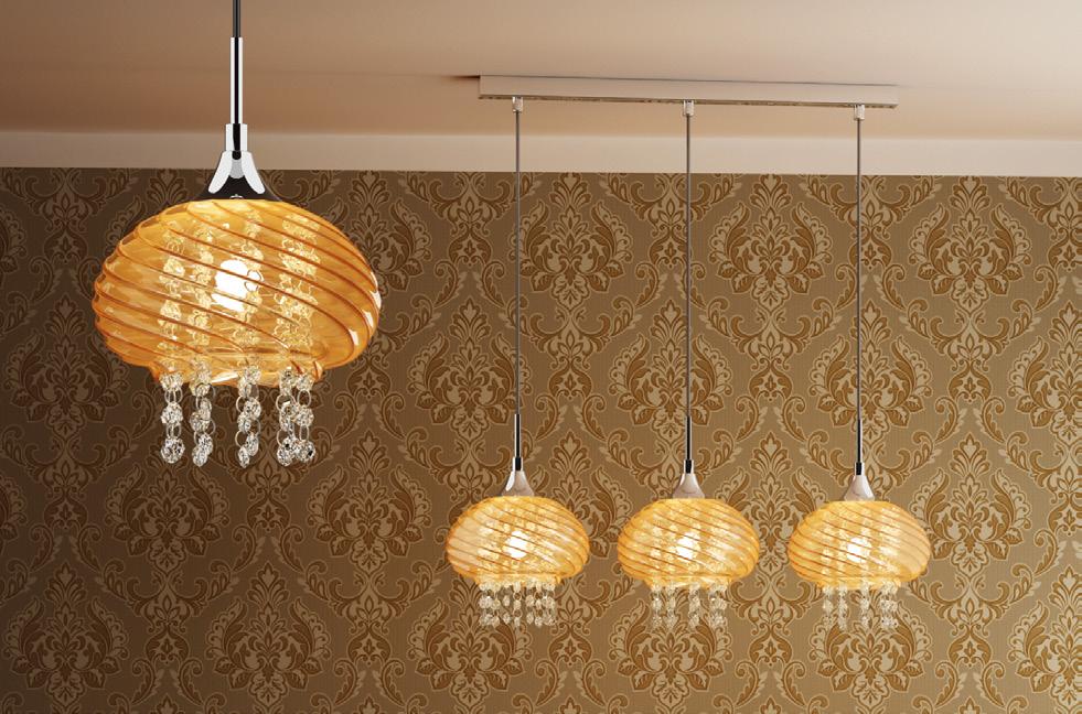 świat kolorów silikon Lampa wisząca BERENIKA 9