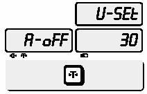 OFF(wyłączone) / ON (włączone cały czas do momentu wyłączenia klawiszem ON/OFF) / 3 / 5 / 10 sekund NON(bez drukarki) / Top / Epson / DEP-50 Aby wejść do trybu ustawień użytkownika należy trzymając
