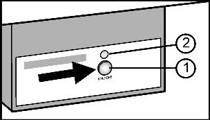 Obsługa Włączanie IceMakera Fig. 22 u Wyciągnąć szufladę. u Nacisnąć przycisk On/Off Fig. 22 (1), aż zaświeci LED Fig. 22 (2). u Wsunąć szufladę. w Świeci się dioda LED symbolu IceMaker Fig. 3 (6).