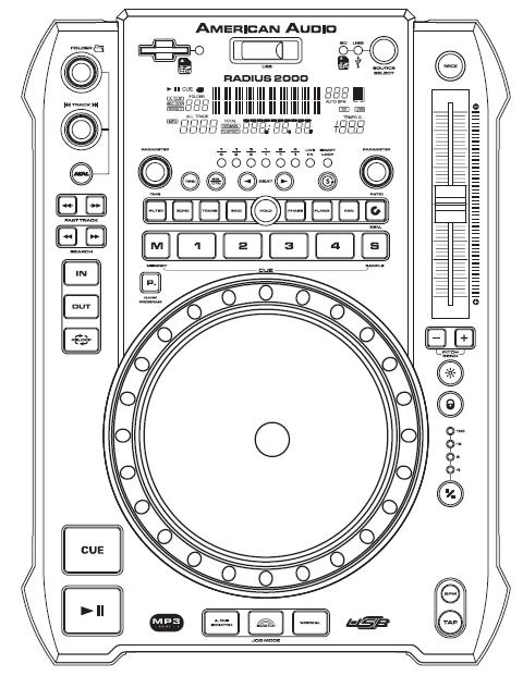 AMERICAN AUDIO Radius 2000 Podręcznik UŜytkownika A.D.J. SUPPLY EUROPE B.