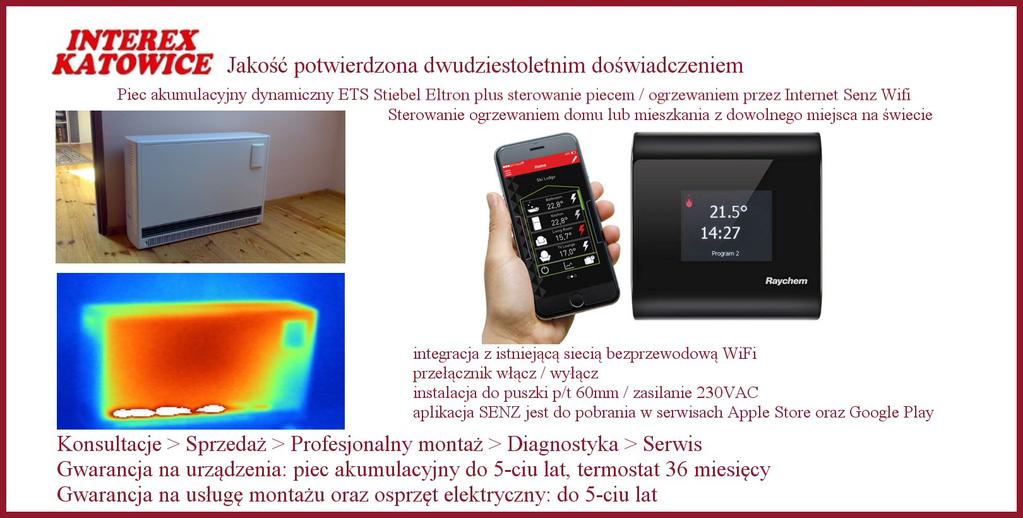 117 (+ 73,80 zł), ETS 600 + termostat + wsparcie