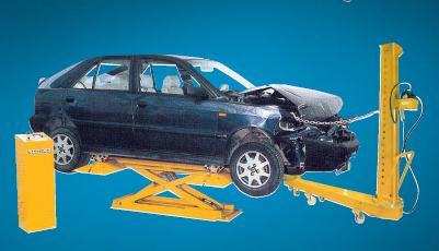 mechaniczne i hydrauliczne, - ciągnące ramię mobilne wyposażone w siłowniki hydrauliczne 10t, - pompę pneumatyczno-hydrauliczną