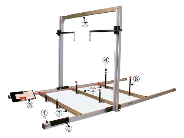 1. Mechaniczne trójwymiarowe urządzenie pomiarowe Konstrukcja aluminiowa, masa 97kg. Wysokość wewnętrzna 1890mm, szerokość 2070 36 Budowa modułowa 1.