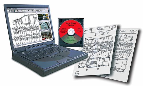 CD dla 2500 typów marek samochodów Pomiary wszystkich struktur podwozia oraz punktów