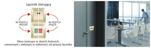 Aluminium Szampański 30 Biały 31 Beżowy 38 Grafit 33 mat 34 mat OCHRONA I BEZPIECZEŃSTWO 75804-39 Urządzenie wolne/zajęte (mechanizm). 1 Składa się z łącznika i sygnalizatora.