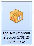 III. INSTALACJA PROCAD TOOLS4REVIT SMART BROWSER 2013 W celu poprawnego zainstalowania przeglądarki SMART BROWSER należy uruchomić plik instalacyjny (pobrany z tego aresu) na koncie