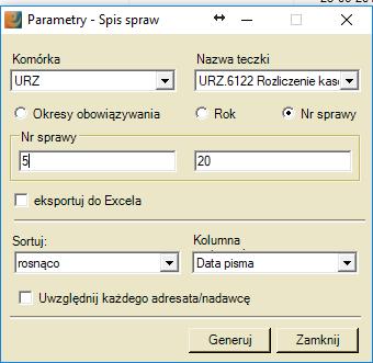 13. Wiadomości o pismach do wysłania Funkcjonalność umożliwia informowanie użytkowników