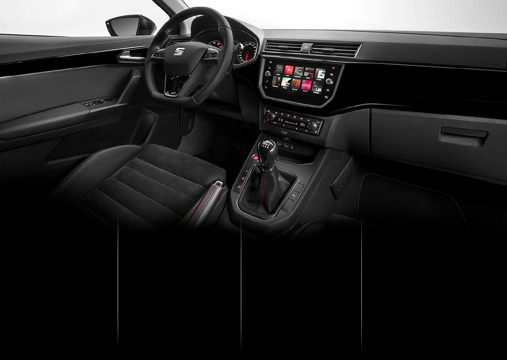 SEAT IBIZA Pakiety Comfort+ dla wersji Reference 10 dla wersji Style 6 dla wersji XCELLENCE dla wersji FR / Kierownica wielofunkcyjna / Bluetooth / Czujniki parkowania z tyłu / Czujniki parkowania z